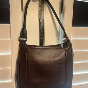 Elegant Brown Leather Shoulder Bag